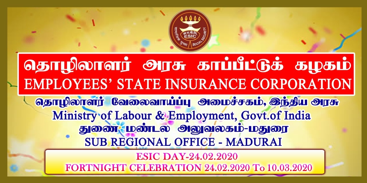 ESIC FORTNIGHT CELEBRATION 24.02.2020 TO 10.03.2020